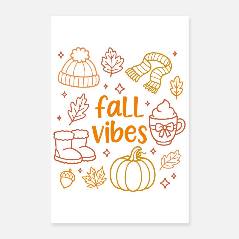 Fall Vibes Poster 16" x 24" (40x60 cm)