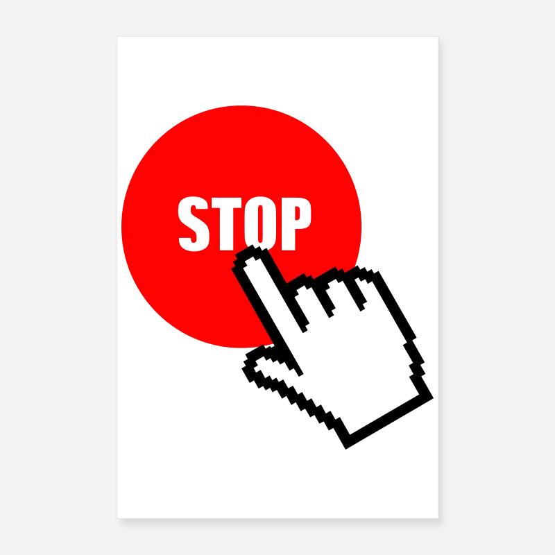 Stop Poster 16" x 24" (40x60 cm)