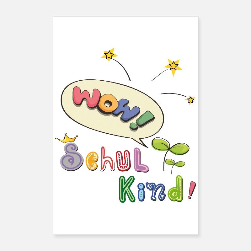 Wow schoolchild Poster 16" x 24" (40x60 cm)
