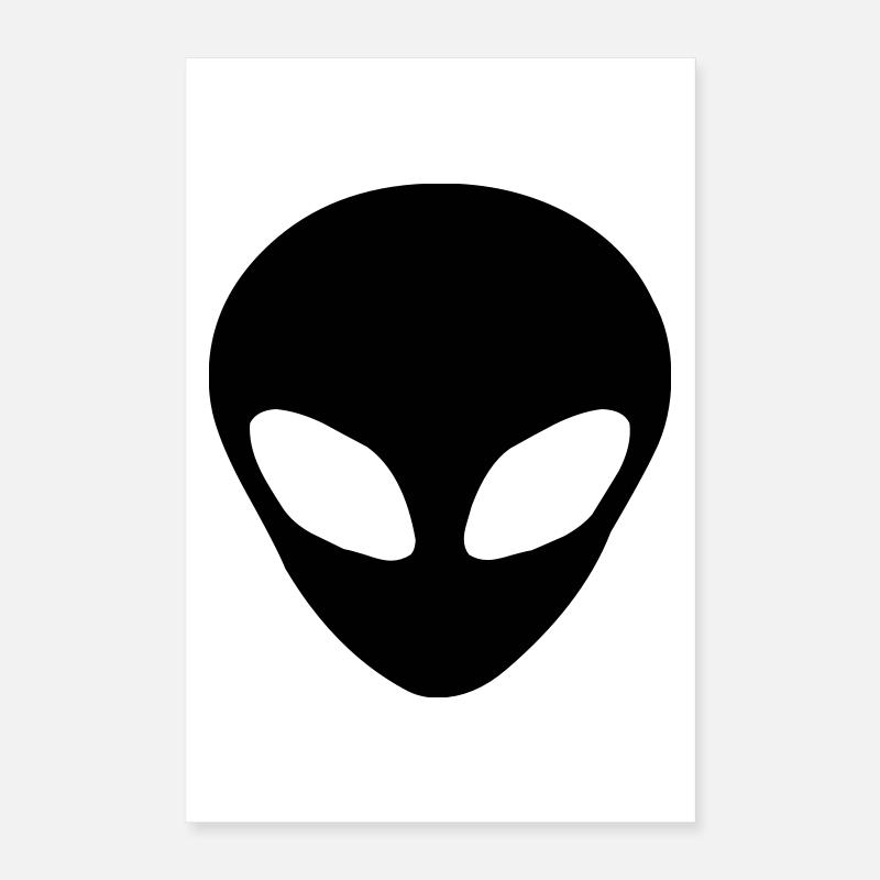 Alien Kopf Poster 40x60 cm