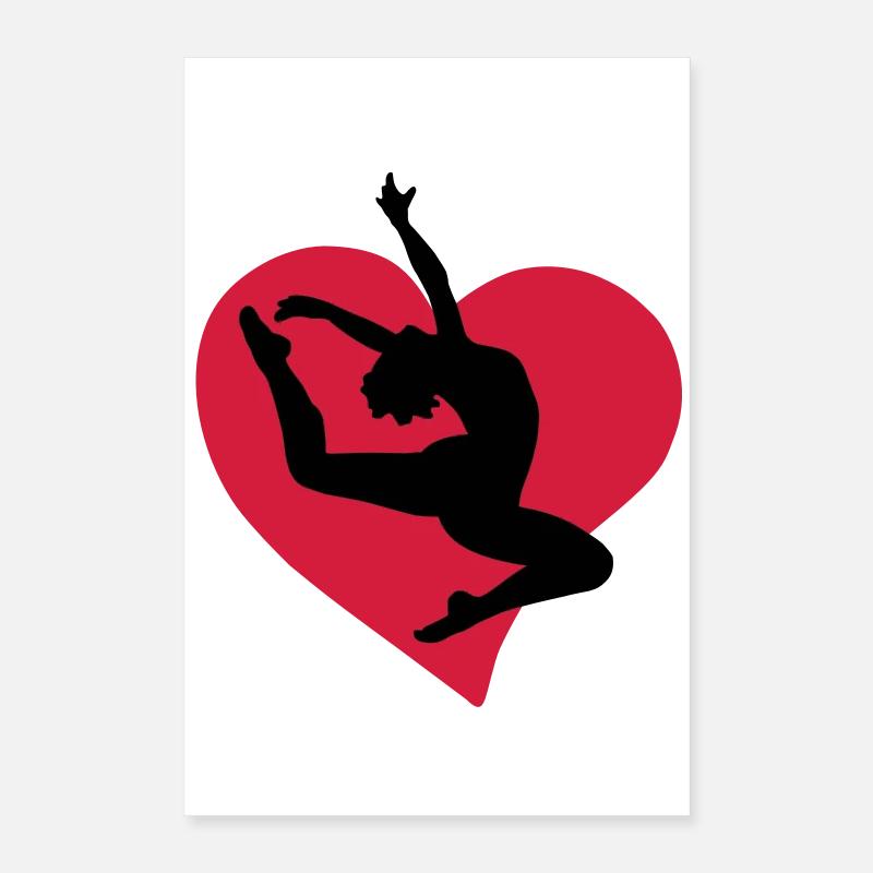 I love dancing - Ich liebe tanzen Poster 40x60 cm