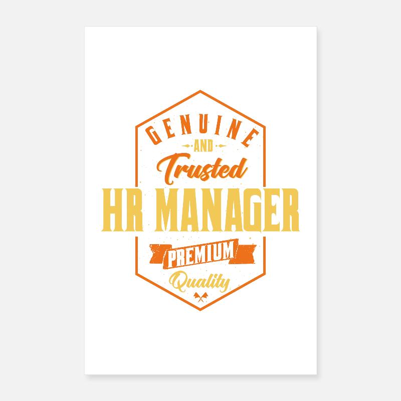Genuine Trusted HR Manager Design Poster 40x60 cm