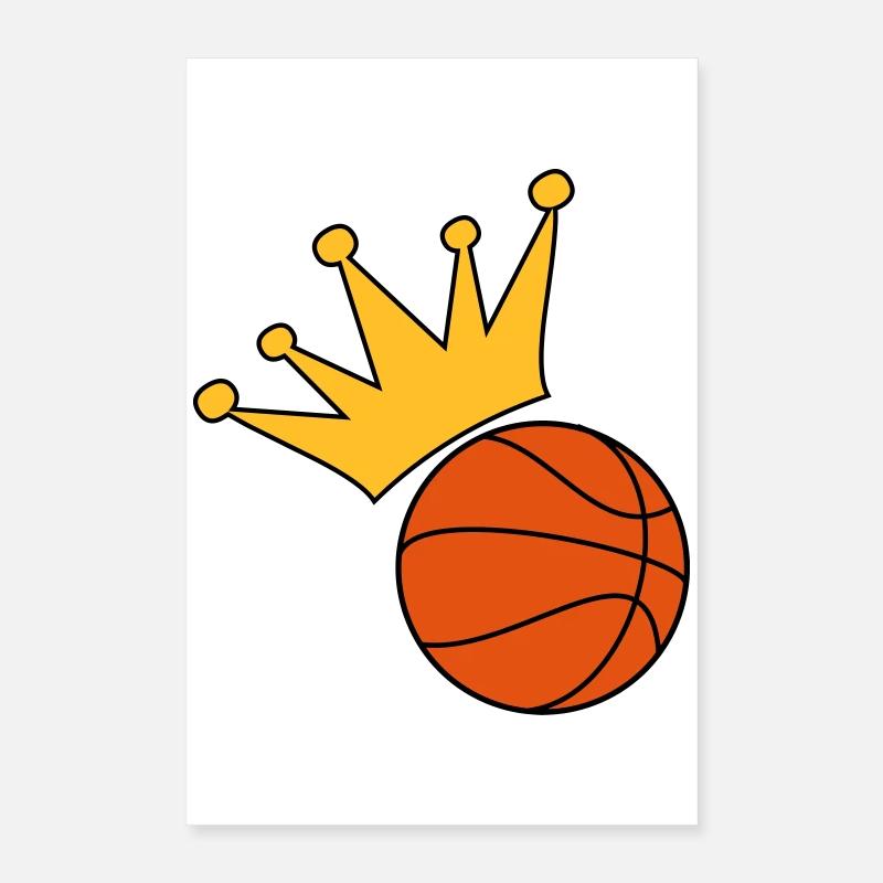 Basketball - Poster 40x60 cm - Weiß