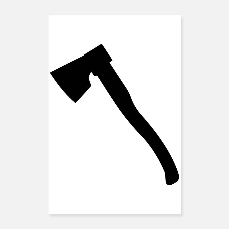 Axe wood axe chopping axe for lumberjack carpenter Poster 16" x 24" (40x60 cm)