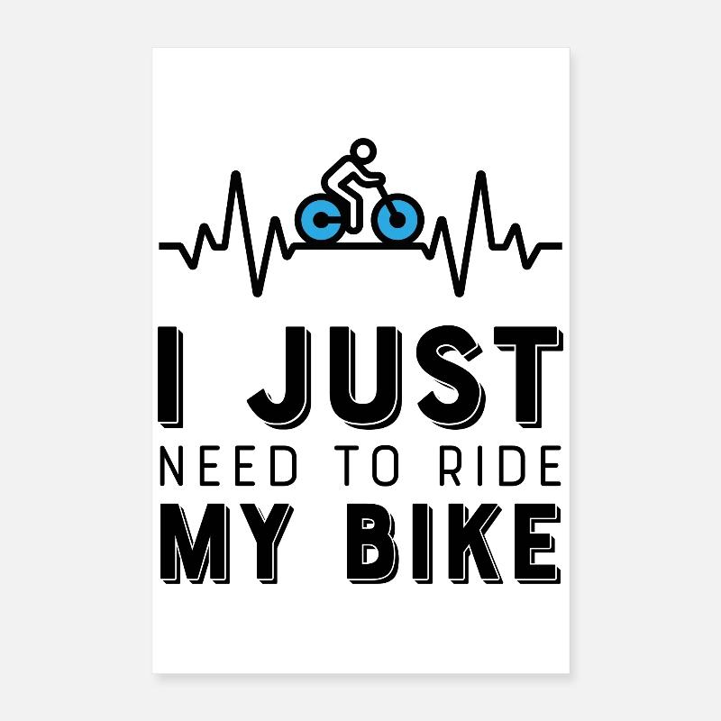 Funny Sayings Cycling Poster 16" x 24" (40x60 cm)