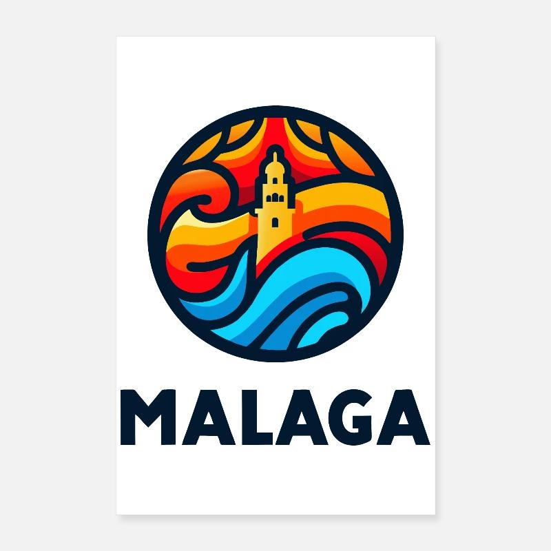 Málaga 3 Poster 40 x 60 cm