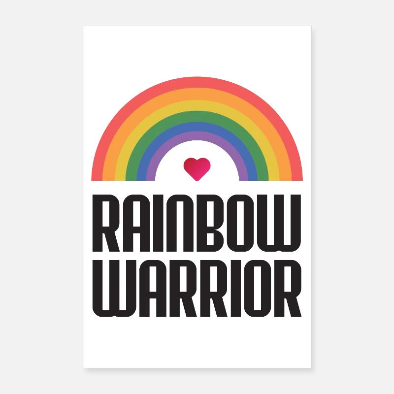 LGBTQ-Pride-Monat - Rainbow Warrior Poster 40x60 cm