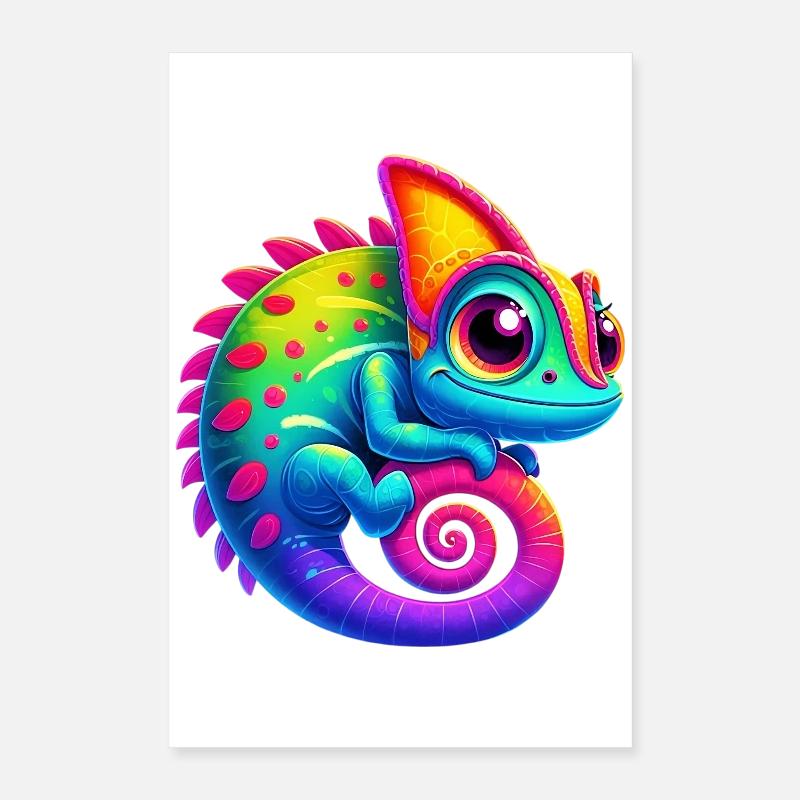 Chamäleon Poster 40x60 cm