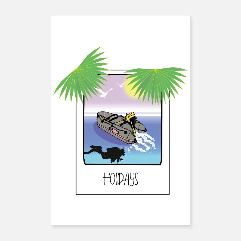 Schnappschuss Urlaub Poster 40x60 cm