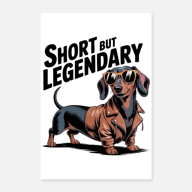 Legendärer Dackel Poster 40x60 cm