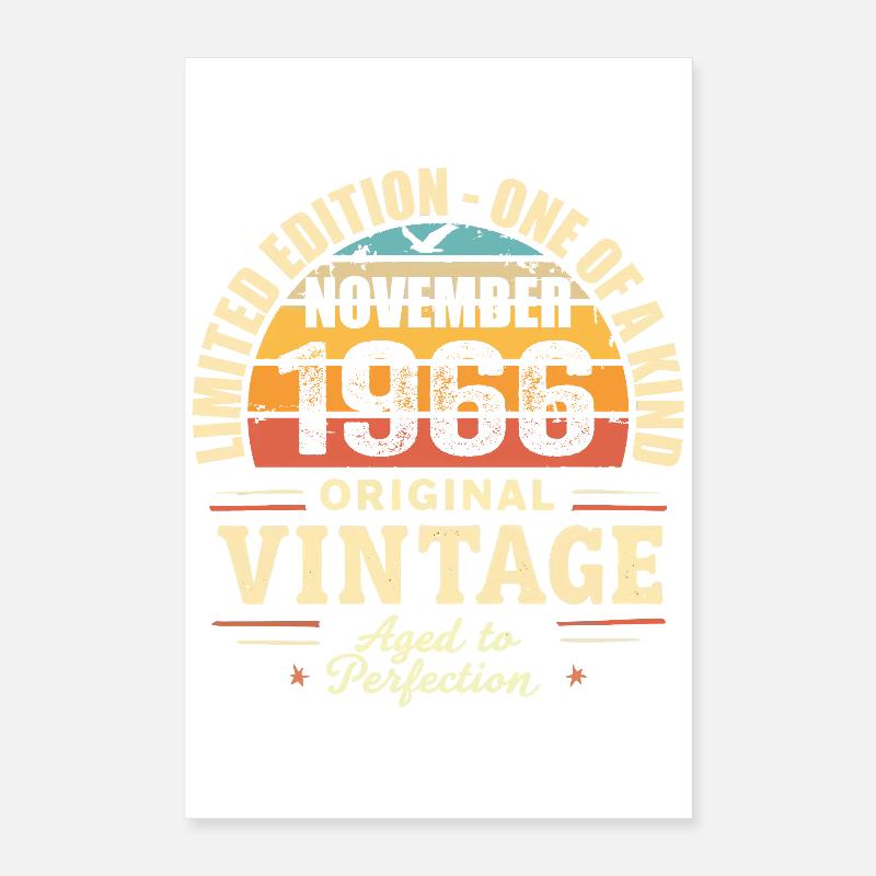November 1966 Bestes Geschenk 1966 - November 1966 Poster 40x60 cm