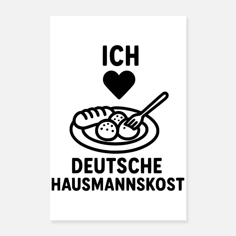 Cuisine maison allemande Poster 40 x 60 cm