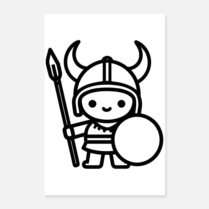 Krieger Poster 40x60 cm