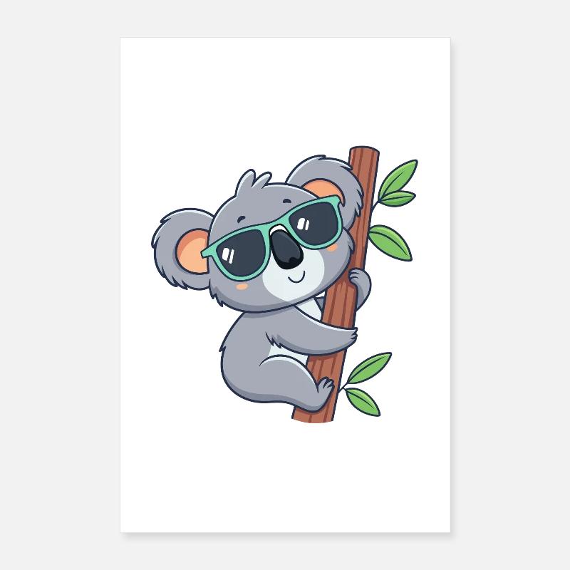 Koala Trendy Sonnenbrille Poster 40x60 cm