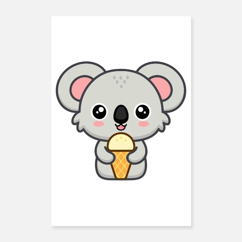 Gourmet-Koala-Eis Poster 40x60 cm
