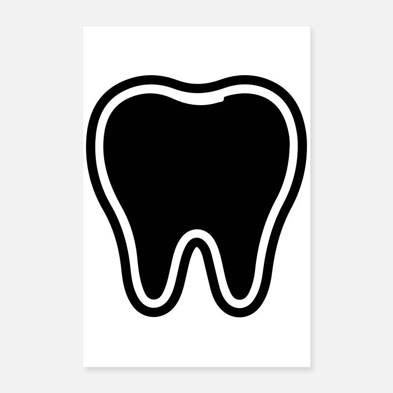 Symbole de la dent Poster 40 x 60 cm