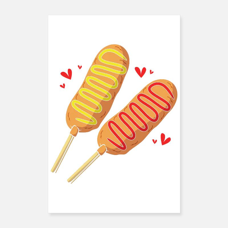 Corn Dog Poster 40x60 cm