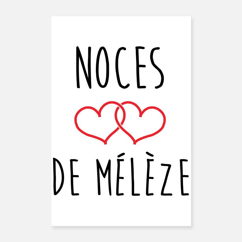 Larch Wedding 69 Jahre Ehe Poster 40x60 cm