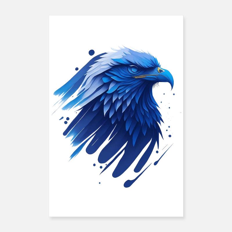 Blauer Adler  Poster 40x60 cm