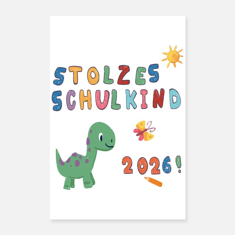 Stolzes Schulkind 2026  Poster 40x60 cm