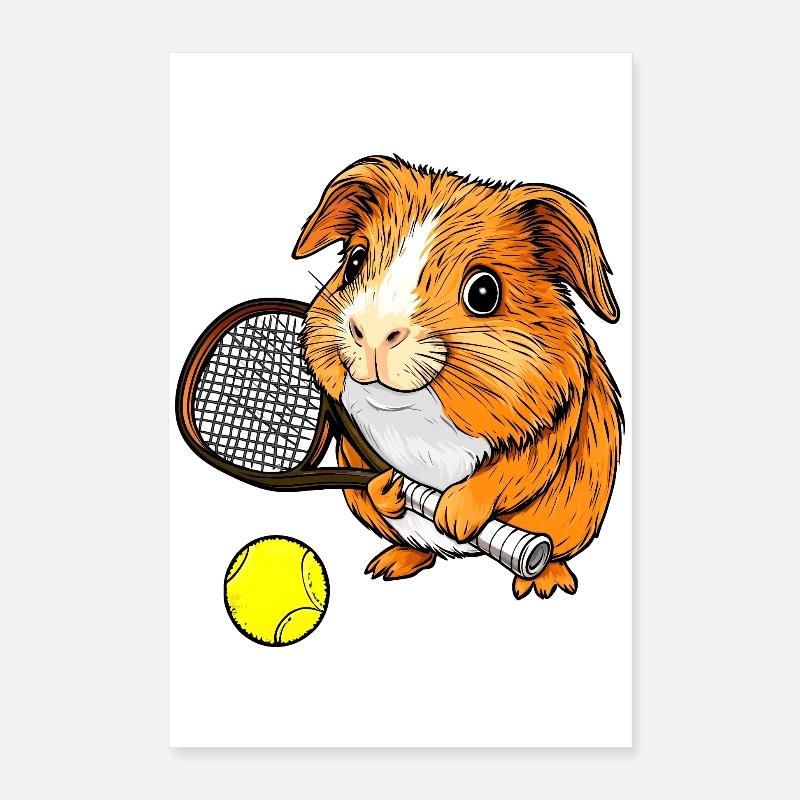 Tennis Cobaye Poster 40 x 60 cm