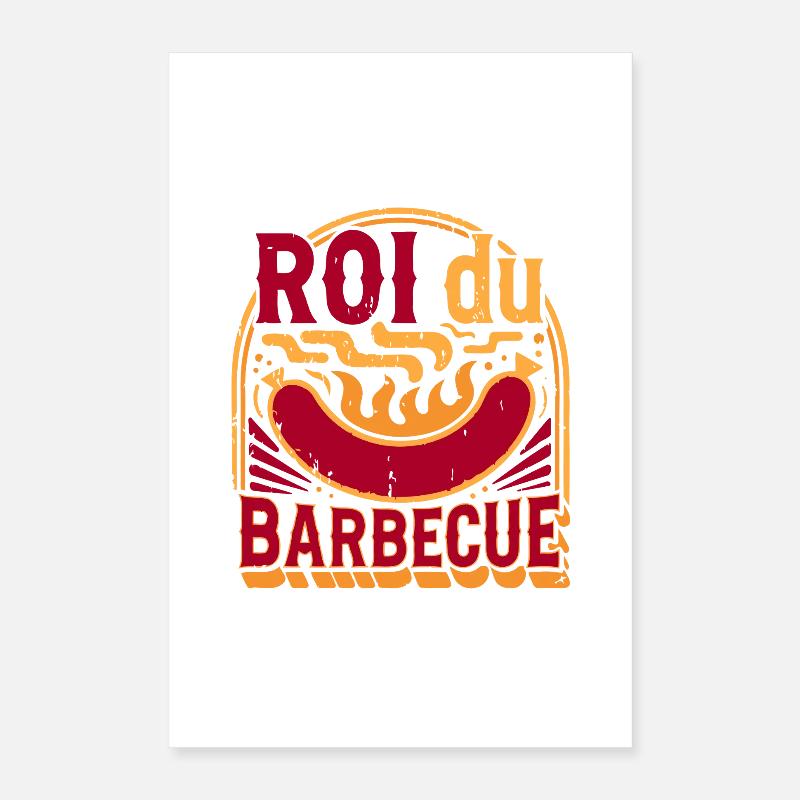 Roi du Barbecue Poster 40 x 60 cm