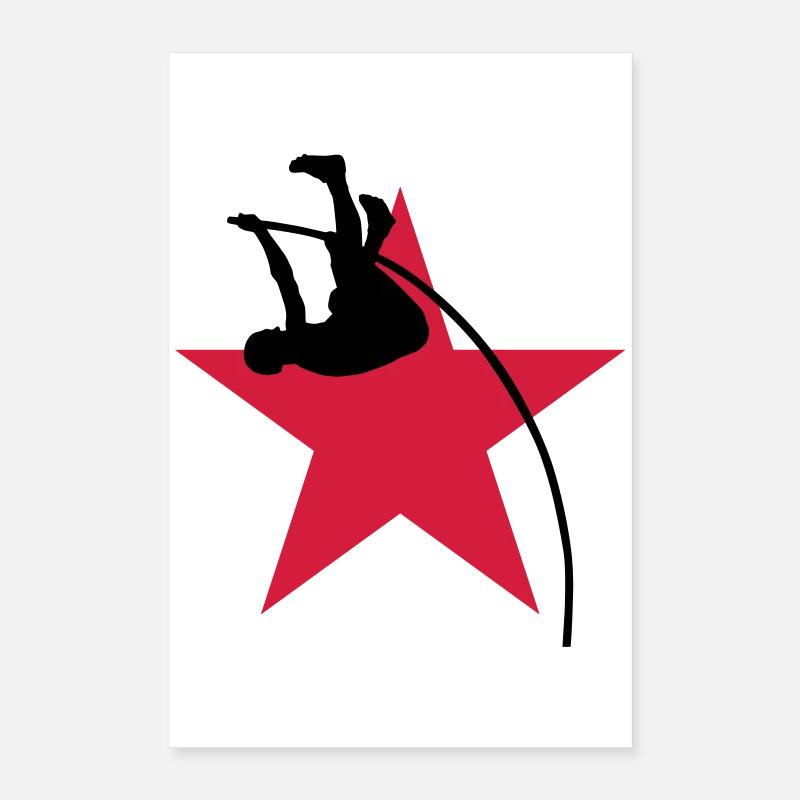 Pole Vault - Stabhochsprung - Saut à la Perche Poster 16" x 24" (40x60 cm)