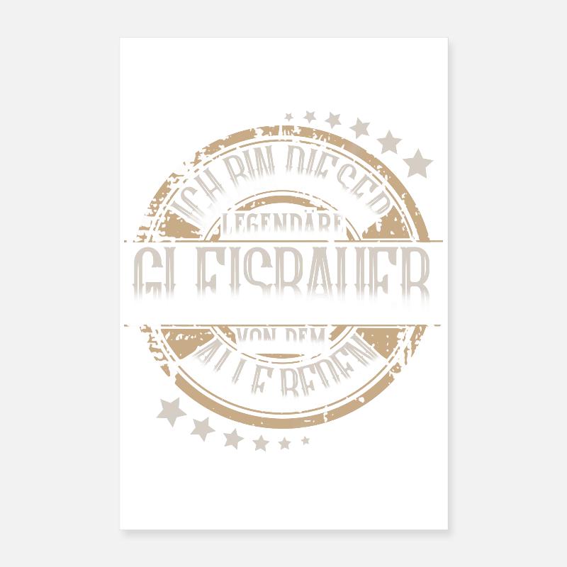 Gleisbauer Poster 40x60 cm