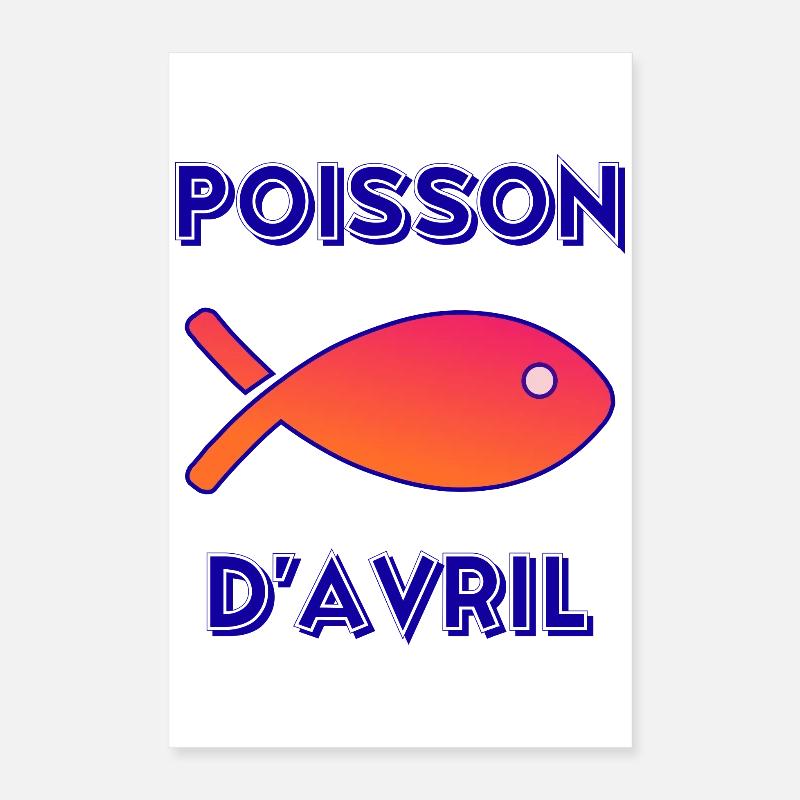 FISH. APRIL FOOL Poster 16" x 24" (40x60 cm)