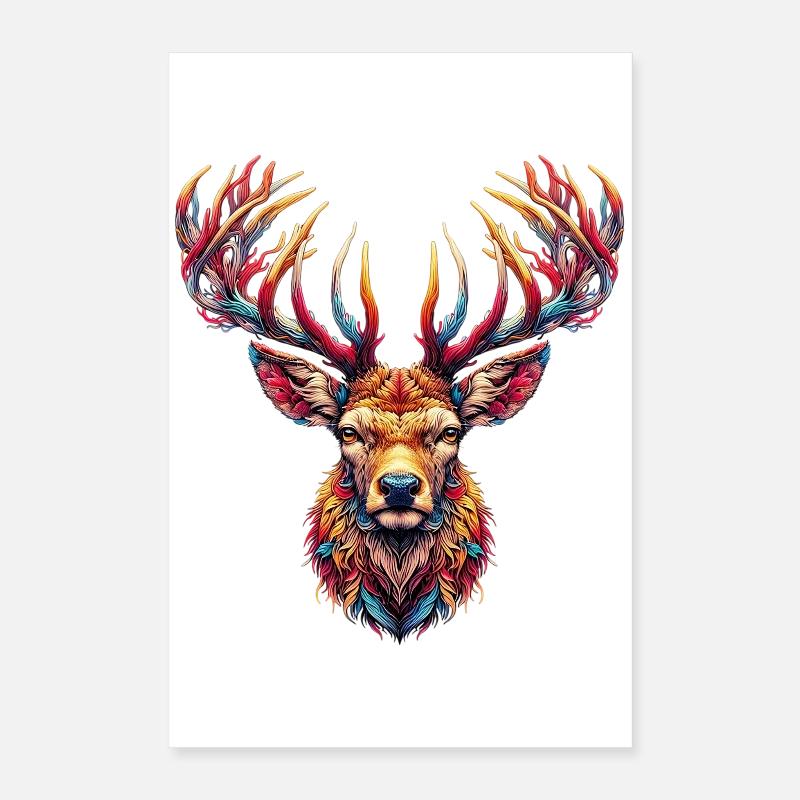 Hirsch Poster 40x60 cm