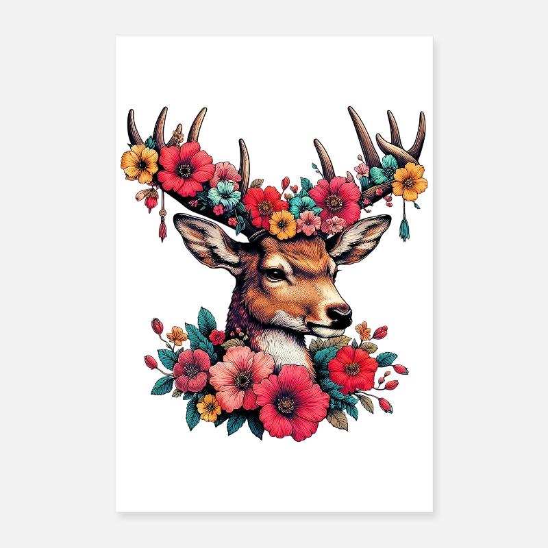 Hirsch Poster 40x60 cm