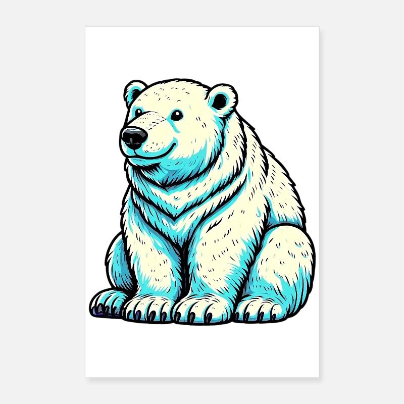 Eisbär Poster 40x60 cm