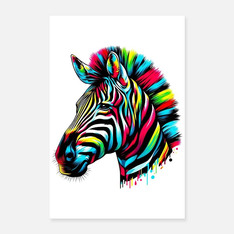 Zebra Poster 40x60 cm