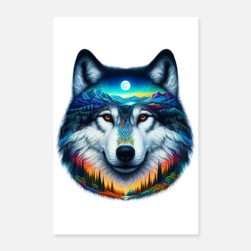 Wolf Poster 40x60 cm