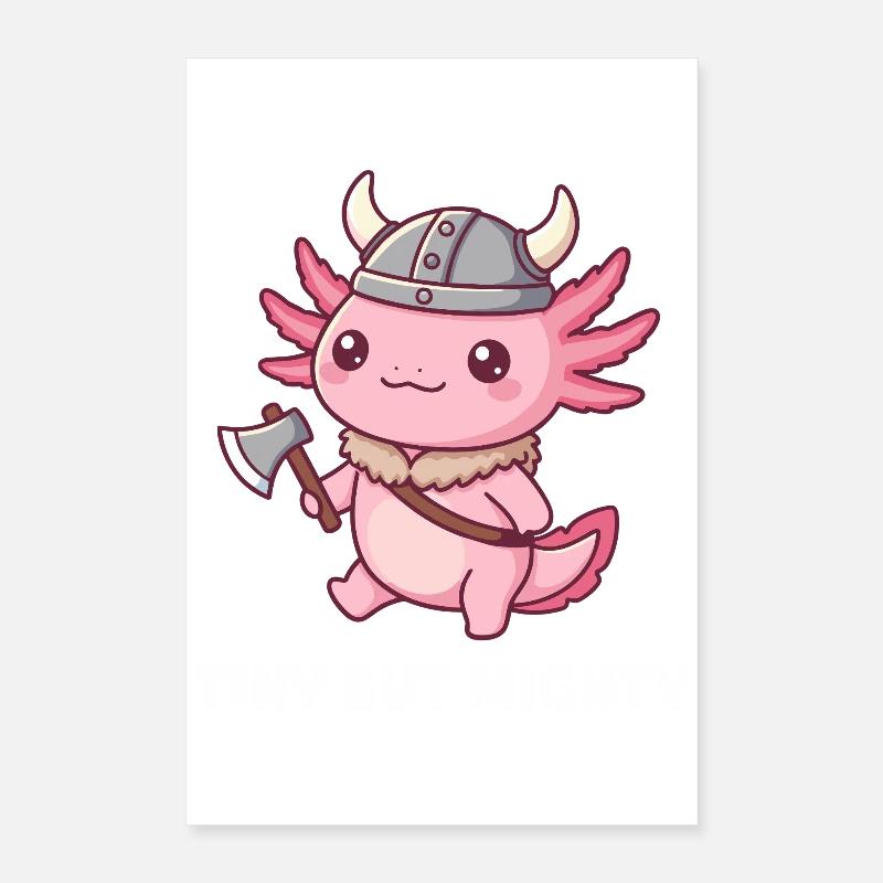 Kleiner Wikinger-Drache Poster 40x60 cm