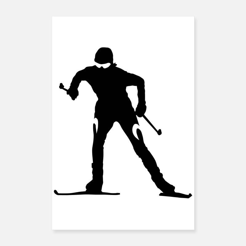 Cross-country skiing Poster 16" x 24" (40x60 cm)