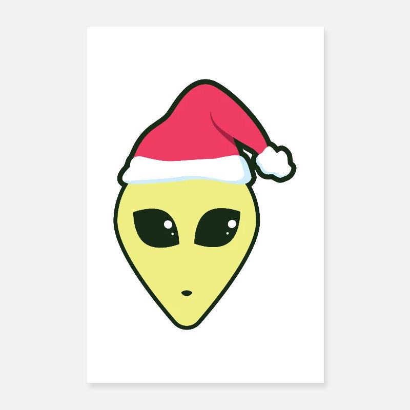 alien_santa Poster 40 x 60 cm