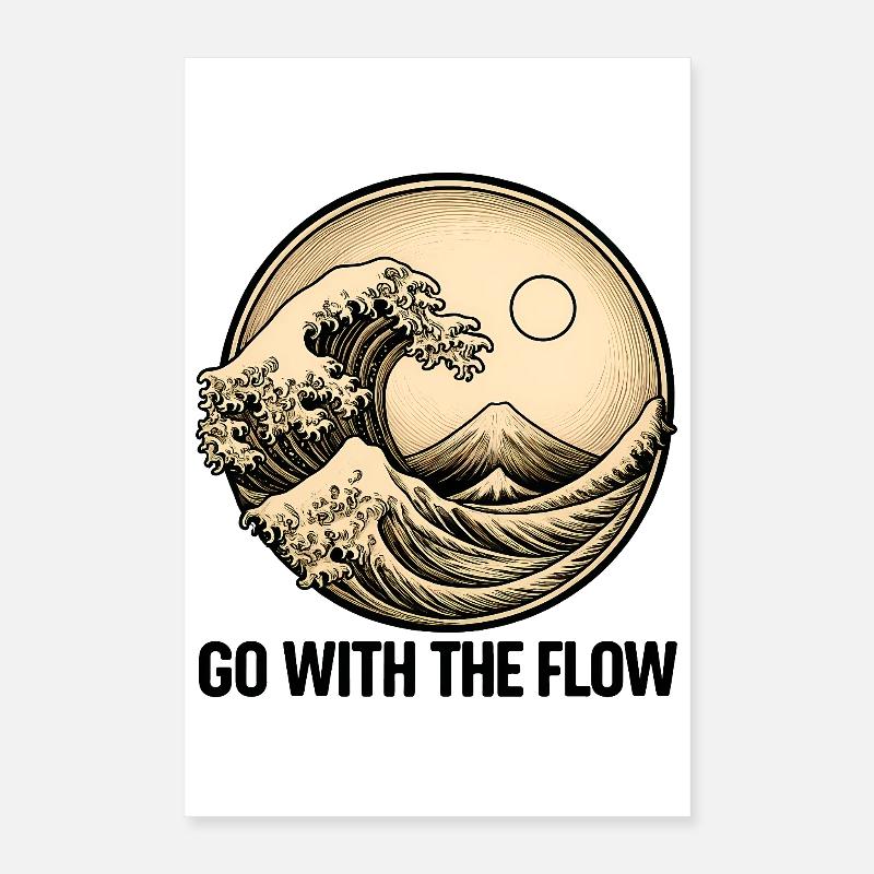 Murmures de la mer - Paysage marin abstrait Poster 40 x 60 cm