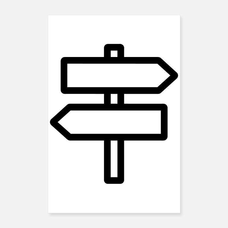 Direction sign Poster 16" x 24" (40x60 cm)
