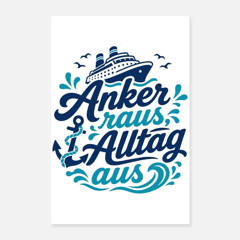 Ancre, vie quotidienne éteinte Poster 40 x 60 cm