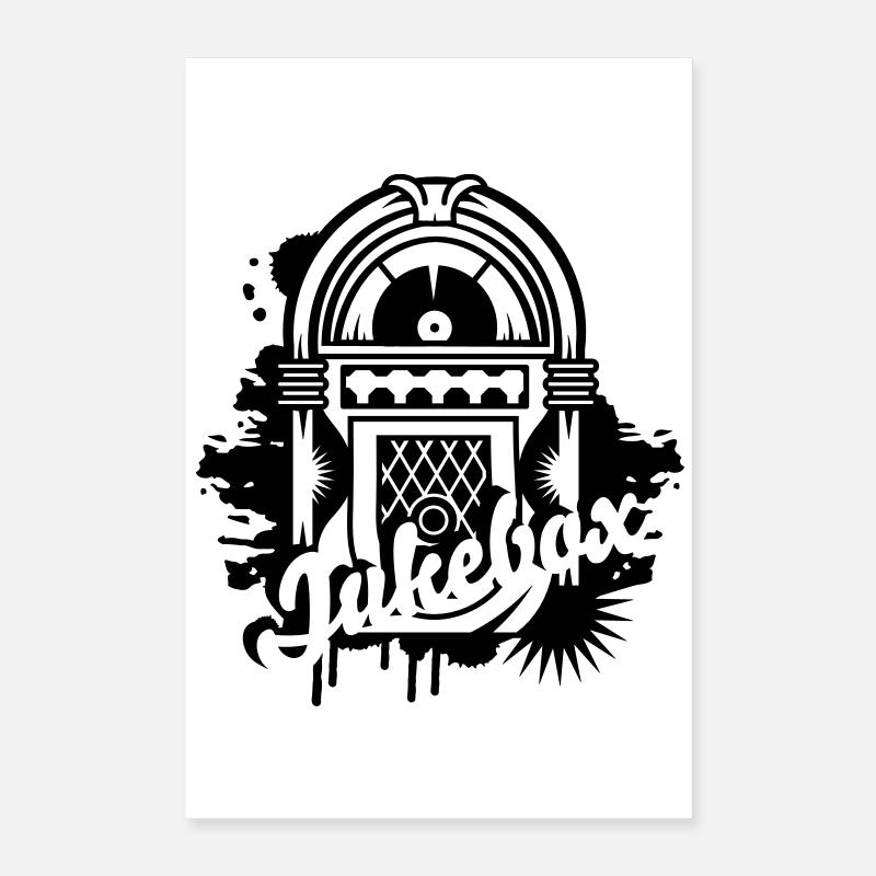 Un graffiti jukebox Poster 40 x 60 cm