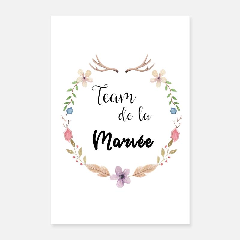 team de la mariée boho Poster 40 x 60 cm