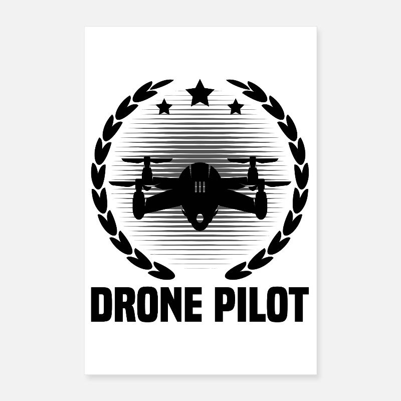Pilote de drone Poster 40 x 60 cm