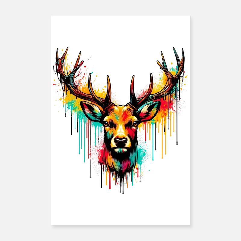 Hirsch Poster 40x60 cm