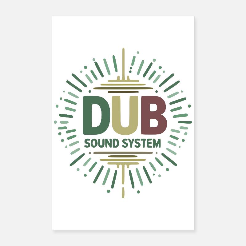 Design des Dub-Soundsystems Poster 40x60 cm
