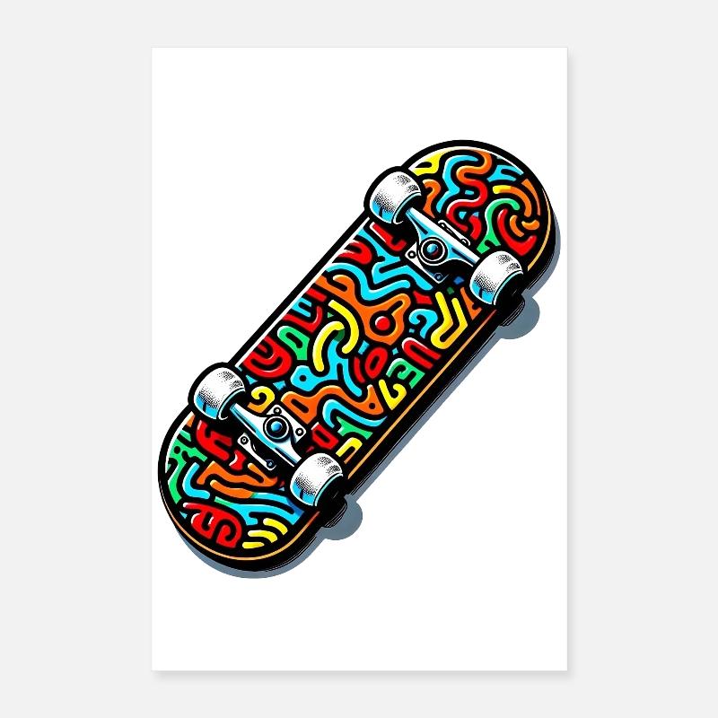 Skateboard Poster 40x60 cm