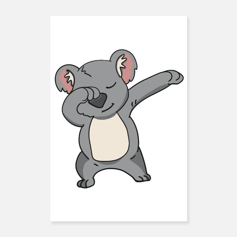 Dabbing Koala Poster 16" x 24" (40x60 cm)
