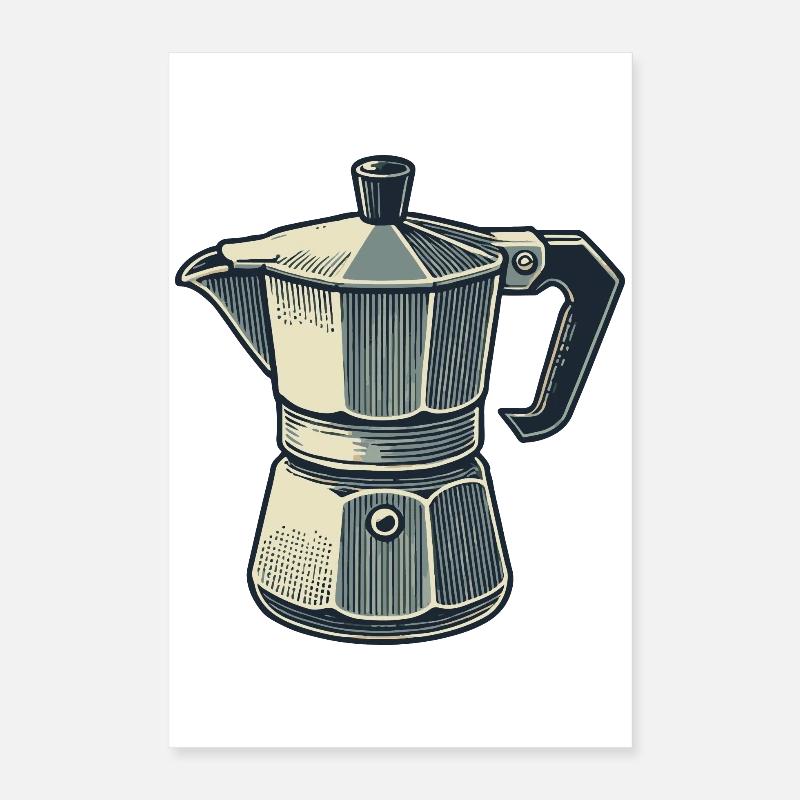 Cafetière à expresso Poster 40 x 60 cm