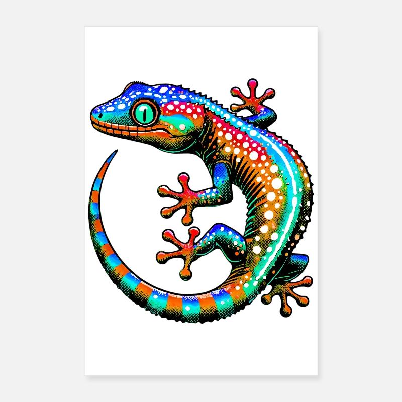 Gecko Poster 40x60 cm