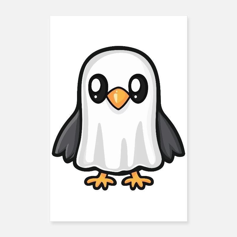 Adler Halloween Geist Vogel Poster 40 x 60 cm
